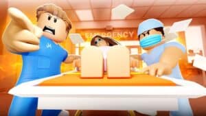Screenshots of Lego hospital apk featuring a maple hospital script.